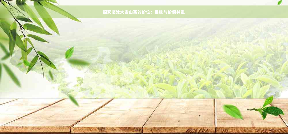 探究临沧大雪山茶的价位：品味与价值并重