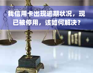 我信用卡出现逾期状况，现已被停用，该如何解决？