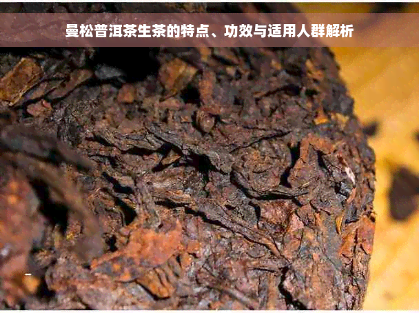 曼松普洱茶生茶的特点、功效与适用人群解析