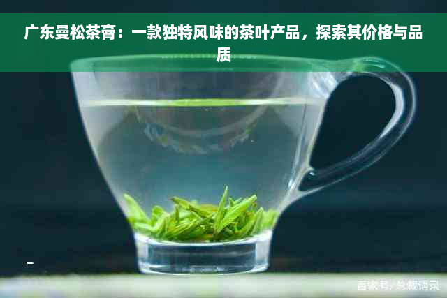 广东曼松茶膏：一款独特风味的茶叶产品，探索其价格与品质