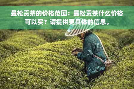 曼松贡茶的价格范围：曼松贡茶什么价格可以买？请提供更具体的信息。