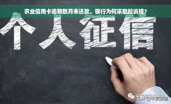 农业信用卡逾期数月未还款，银行为何采取起诉措？