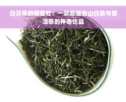 白云茶的健益处：一款超越台山白茶与普洱茶的神奇饮品