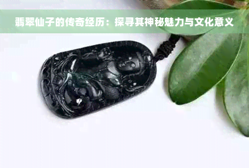 翡翠仙子的传奇经历：探寻其神秘魅力与文化意义