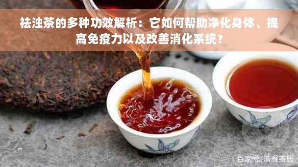 祛浊茶的多种功效解析：它如何帮助净化身体、提高免疫力以及改善消化系统？