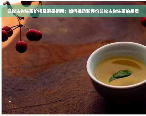 曼松古树生茶价格及购买指南：如何挑选和评价曼松古树生茶的品质