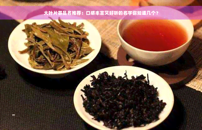 大叶片茶品名推荐：口感丰富又好听的名字你知道几个？