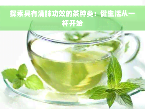 探索具有清肺功效的茶种类：健生活从一杯开始