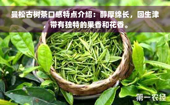 曼松古树茶口感特点介绍：醇厚绵长，回生津，带有独特的果香和花香。