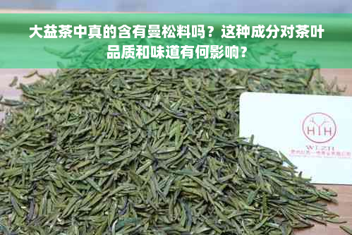 大益茶中真的含有曼松料吗？这种成分对茶叶品质和味道有何影响？