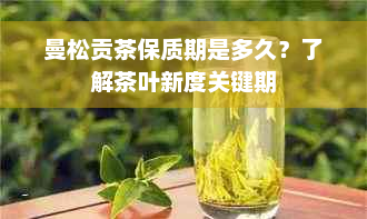 曼松贡茶保质期是多久？了解茶叶新度关键期