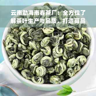 云南勐海南春茶厂：全方位了解茶叶生产与品质，打造高品质茶叶