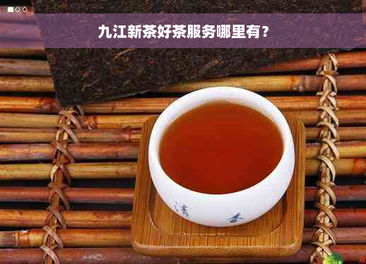 九江新茶好茶服务哪里有？