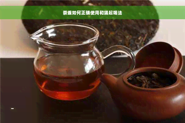 茶盏如何正确使用和端起喝法