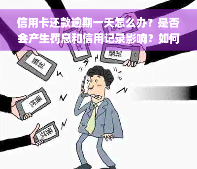 信用卡还款逾期一天怎么办？是否会产生罚息和信用记录影响？如何补救？