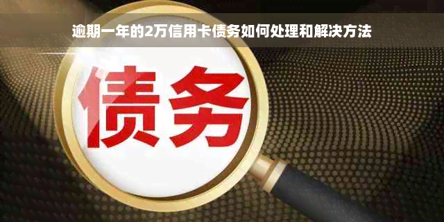 逾期一年的2万信用卡债务如何处理和解决方法