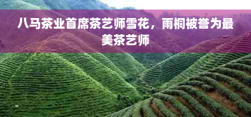 八马茶业首席茶艺师雪花，雨桐被誉为最美茶艺师