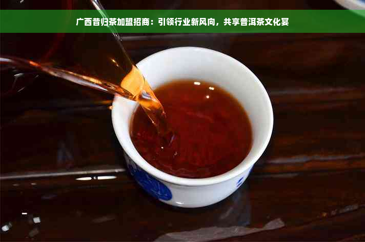 广西昔归茶加盟招商：引领行业新风向，共享普洱茶文化宴