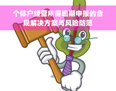 个体户经营所得逾期申报的合规解决方案与风险防范