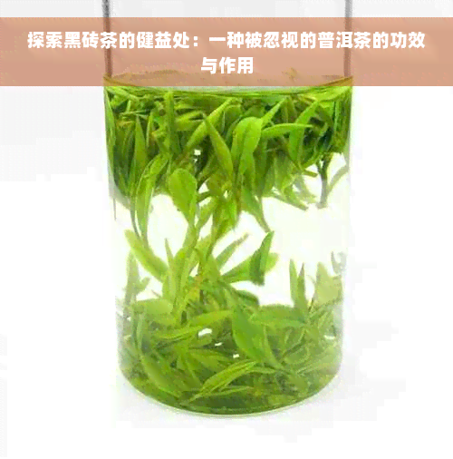 探索黑砖茶的健益处：一种被忽视的普洱茶的功效与作用