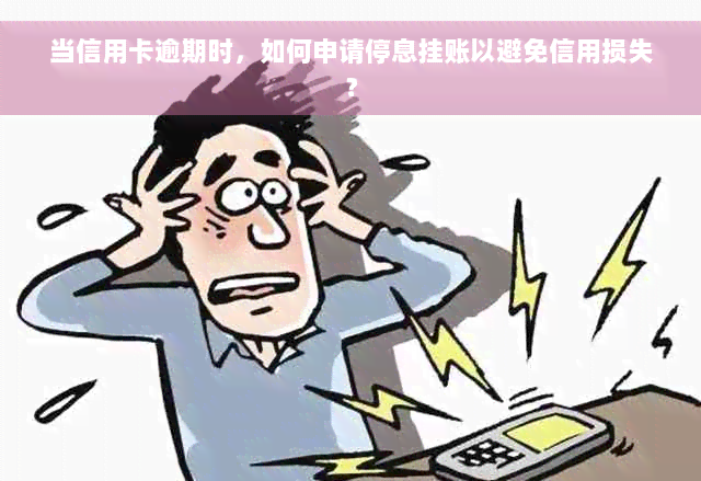 当信用卡逾期时，如何申请停息挂账以避免信用损失？