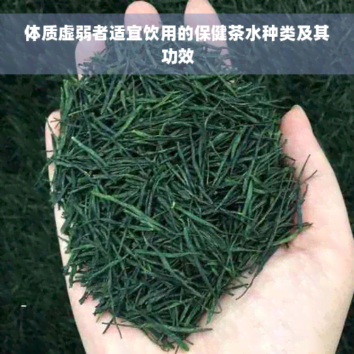 体质虚弱者适宜饮用的保健茶水种类及其功效