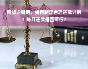 网贷逾期后，如何制定合理还款计划？每月还款是否可行？