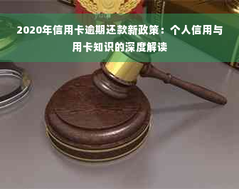 2020年信用卡逾期还款新政策：个人信用与用卡知识的深度解读