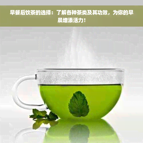 早餐后饮茶的选择：了解各种茶类及其功效，为你的早晨增添活力！