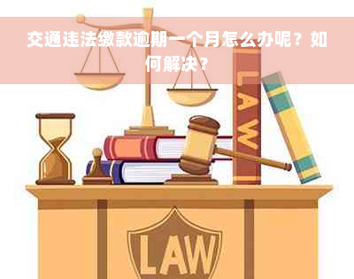 交通违法缴款逾期一个月怎么办呢？如何解决？