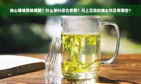 烧心喝啥茶能缓解？什么茶叶适合养胃？马上见效的烧心饮品有哪些？