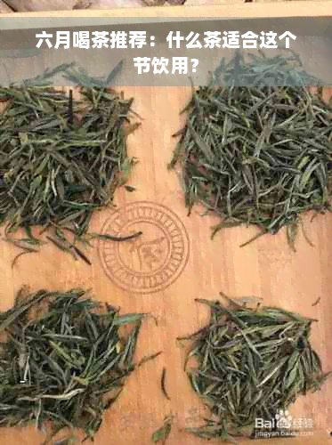 六月喝茶推荐：什么茶适合这个节饮用？