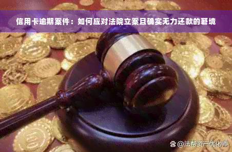 信用卡逾期案件：如何应对法院立案且确实无力还款的窘境