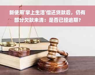 新使用'掌上生活'偿还贷款后，仍有部分欠款未清：是否已经逾期？