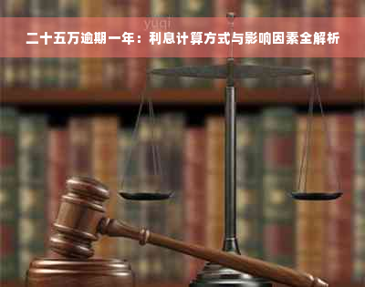 二十五万逾期一年：利息计算方式与影响因素全解析