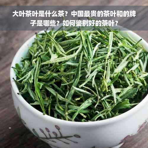 大叶茶叶是什么茶？中国最贵的茶叶和的牌子是哪些？如何鉴别好的茶叶？