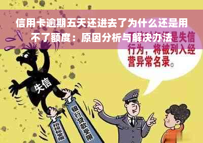 信用卡逾期五天还进去了为什么还是用不了额度：原因分析与解决办法