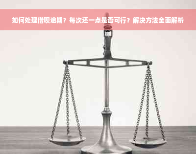 如何处理借呗逾期？每次还一点是否可行？解决方法全面解析