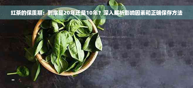 红茶的保质期：到底是20年还是10年？深入解析影响因素和正确保存方法