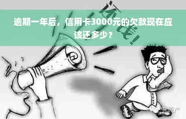 逾期一年后，信用卡3000元的欠款现在应该还多少？