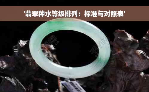 '翡翠种水等级排列：标准与对照表'