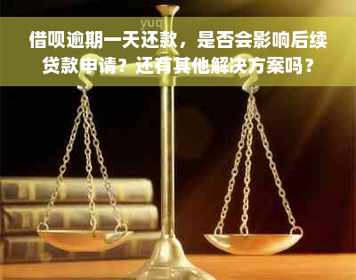 借呗逾期一天还款，是否会影响后续贷款申请？还有其他解决方案吗？