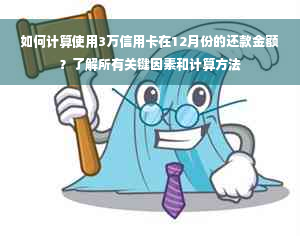 如何计算使用3万信用卡在12月份的还款金额？了解所有关键因素和计算方法