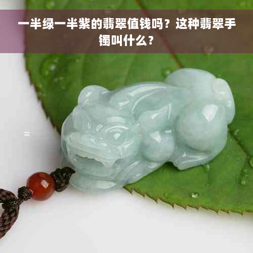 一半绿一半紫的翡翠值钱吗？这种翡翠手镯叫什么？