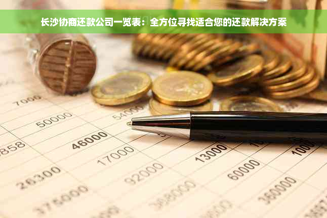 长沙协商还款公司一览表：全方位寻找适合您的还款解决方案