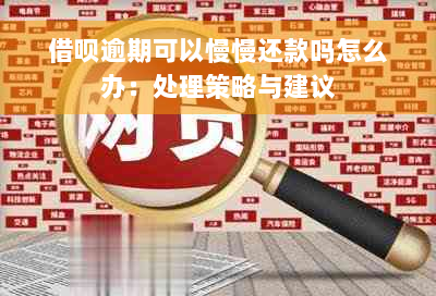 借呗逾期可以慢慢还款吗怎么办：处理策略与建议