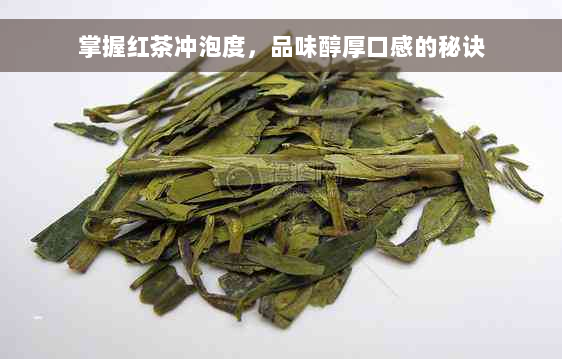 掌握红茶冲泡度，品味醇厚口感的秘诀