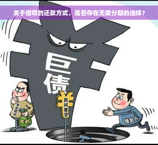 关于借呗的还款方式，是否存在无需分期的选择？