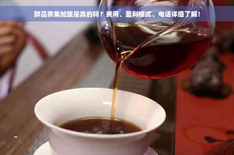 醉品茶集加盟是真的吗？费用、盈利模式、电话详细了解！