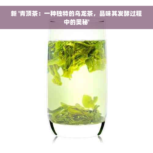 新 '青顶茶：一种独特的乌龙茶，品味其发酵过程中的奥秘'